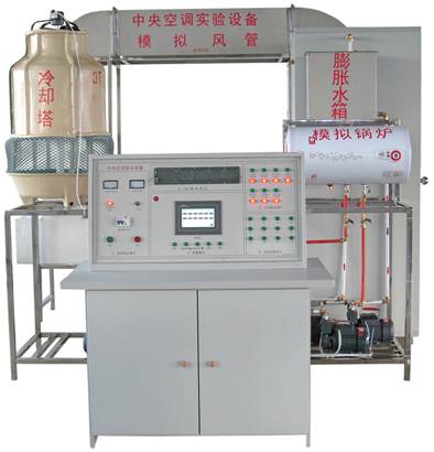 PLC可編程控制，觸摸屏中央空調(diào)實(shí)訓(xùn)系統(tǒng)，中央空調(diào)實(shí)訓(xùn)裝置