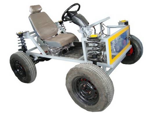 電子控制四輪轉(zhuǎn)向系統(tǒng)與前懸掛實(shí)訓(xùn)臺(tái)