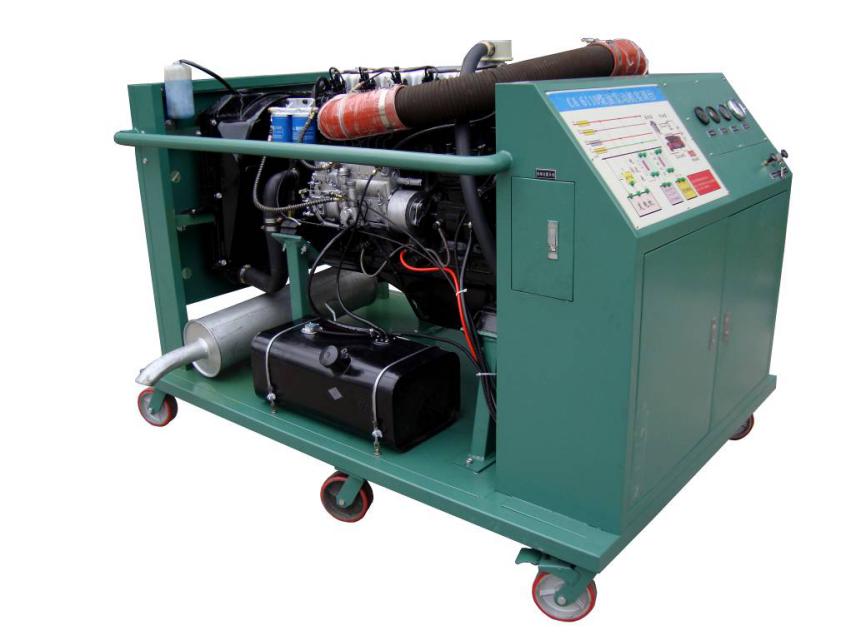 斯太爾WD615柴油發(fā)動機為基礎，可運行發(fā)動機，進行起動、加速、減速等工況的實踐操作，真實展示普通柴油發(fā)動機的組成結構和工作過程